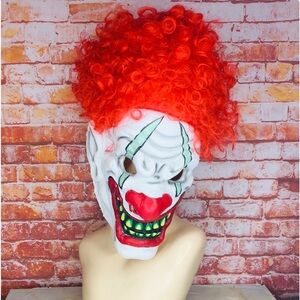 Spirit Halloween Creepy Foam Purge Clown Halloween Mask